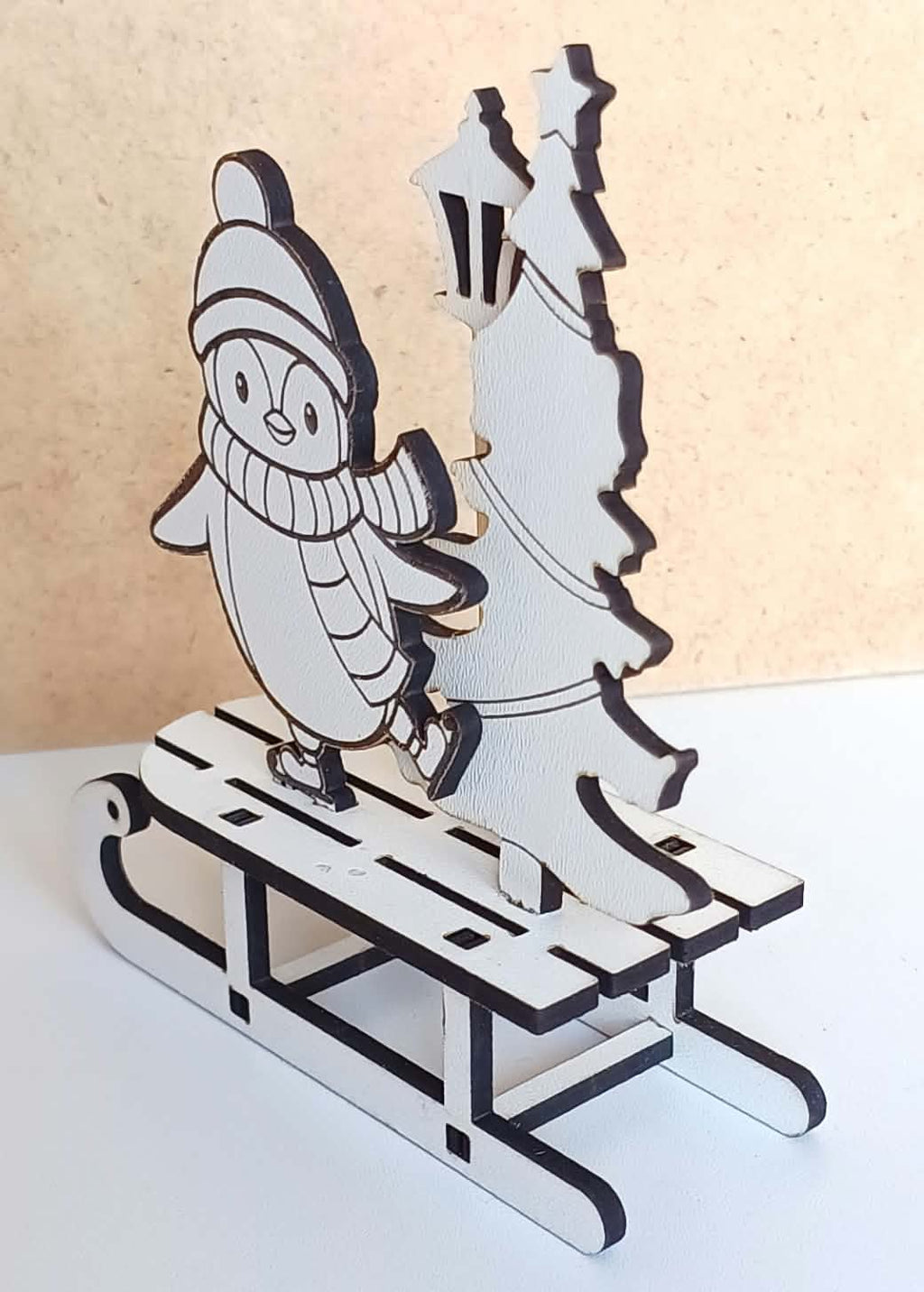 Set Decoratiuni3D de Craciun pe Sanie