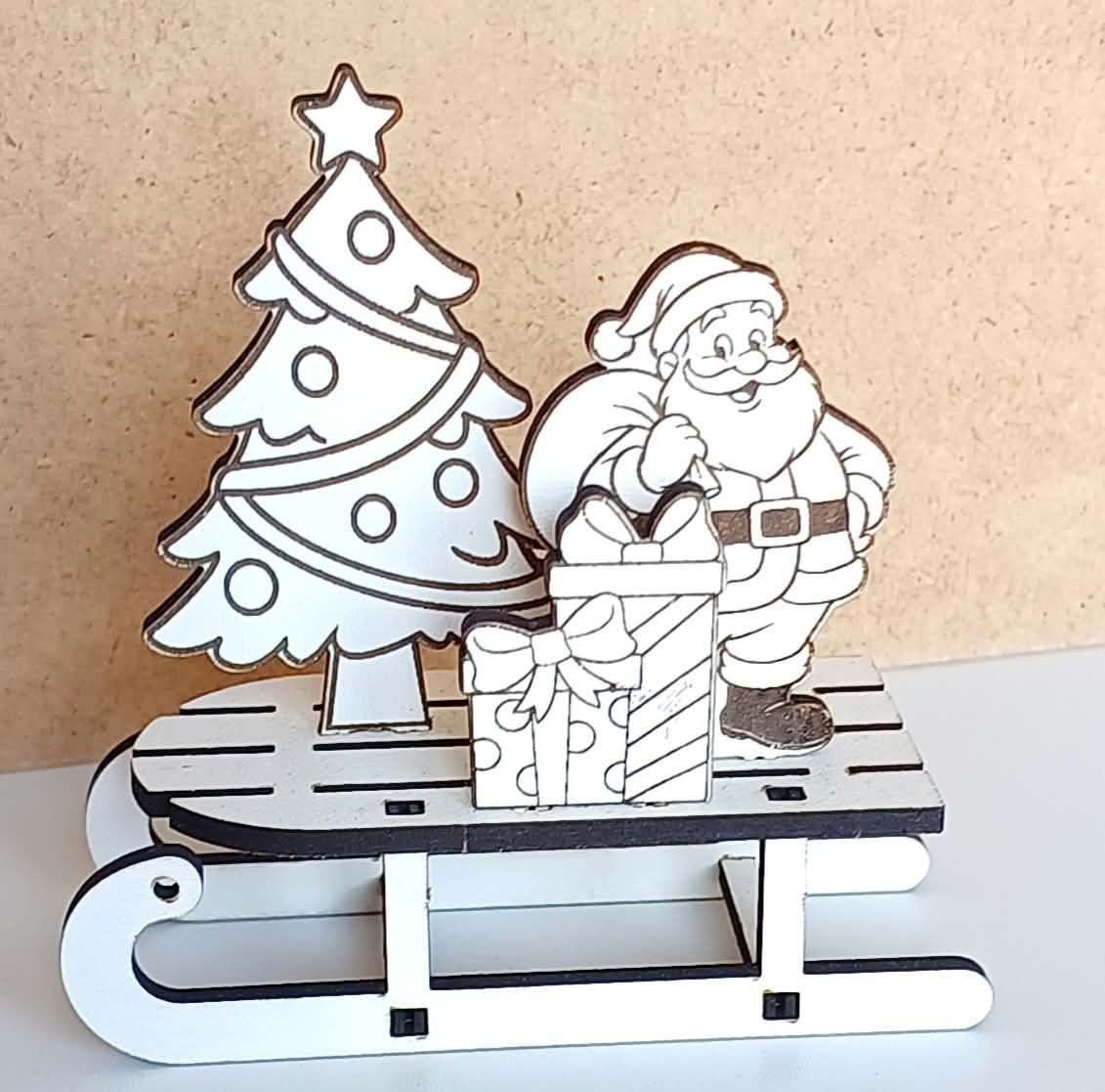 Set Decoratiuni3D de Craciun pe Sanie
