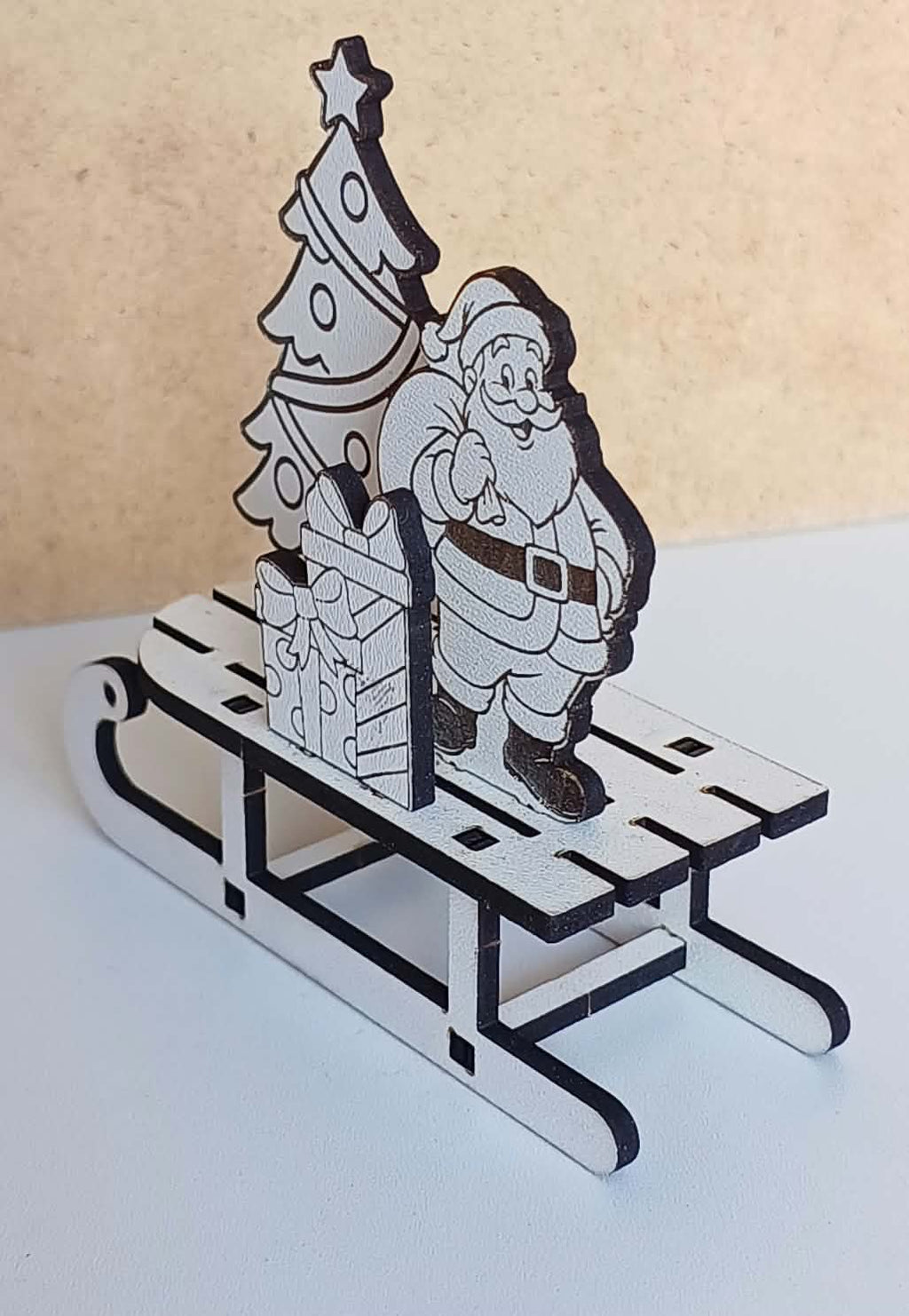 Set Decoratiuni3D de Craciun pe Sanie