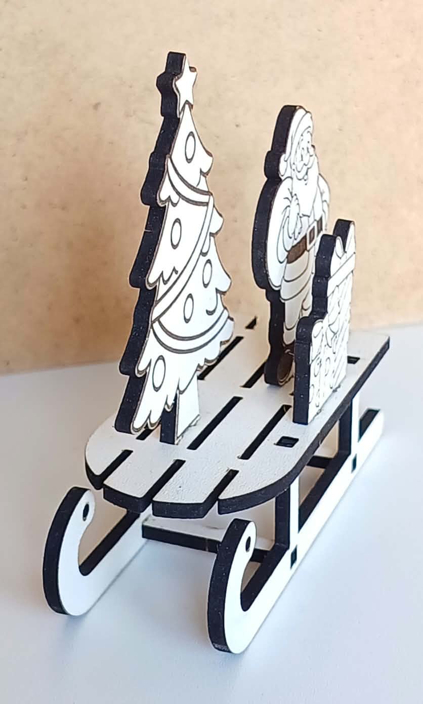 Set Decoratiuni3D de Craciun pe Sanie